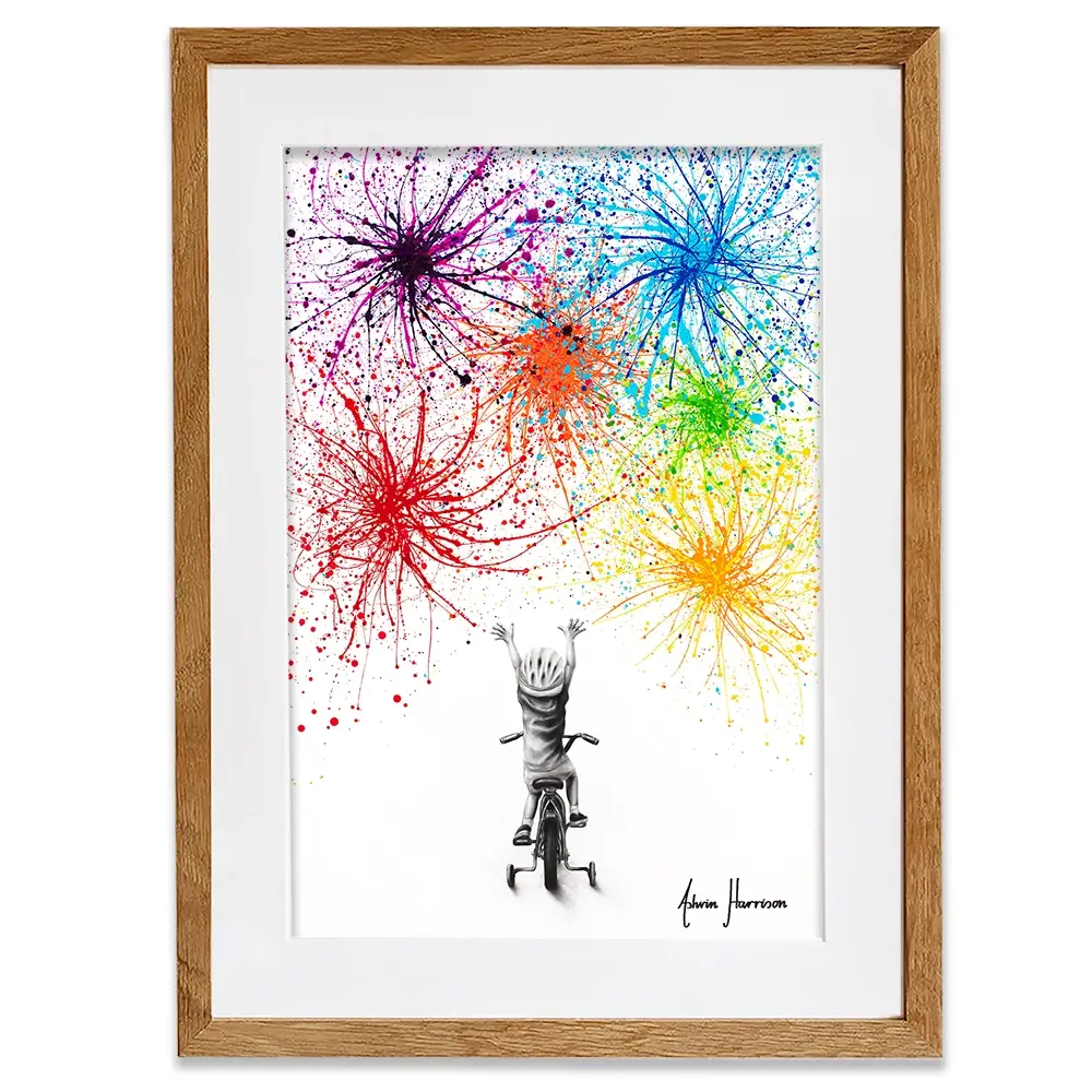 Playful Celebration Framed Art Print Playful Celebration Framed Art Print wall art product Ashvin Harrison