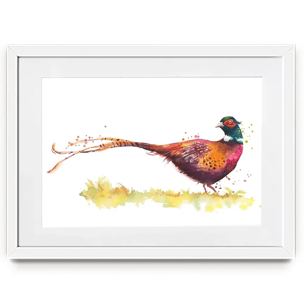Pleasant Pheasant Framed Art Print Pleasant Pheasant Framed Art Print wall art product Kamieshkova / Shutterstock
