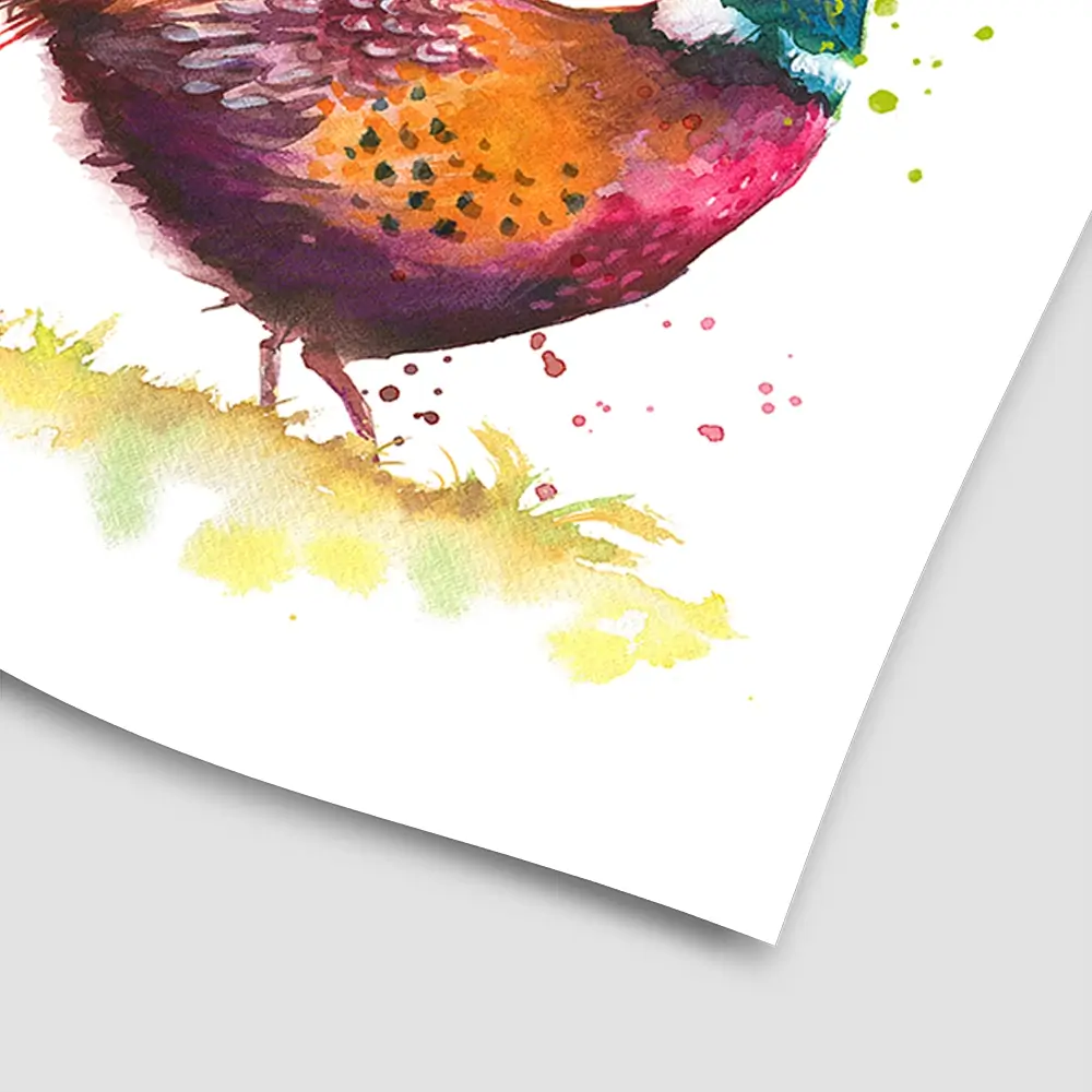 Pleasant Pheasant Square Art Print Pleasant Pheasant Square Art Print wall art product Kamieshkova / Shutterstock