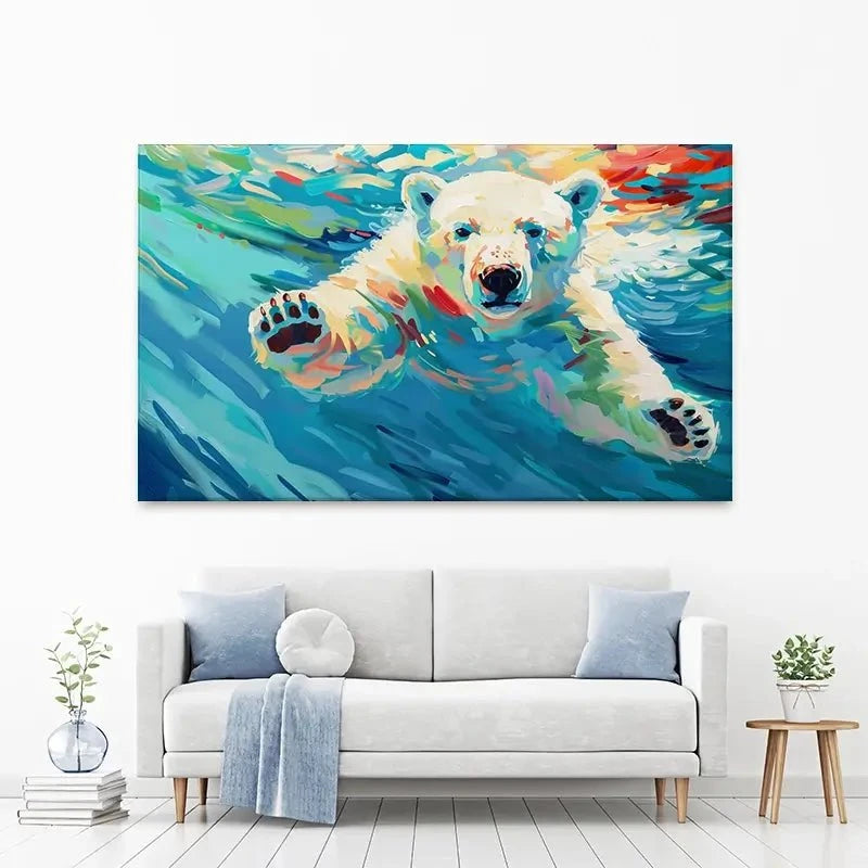 Polar Bear Canvas Print Polar Bear Canvas Print wall art product David Alexander Elder