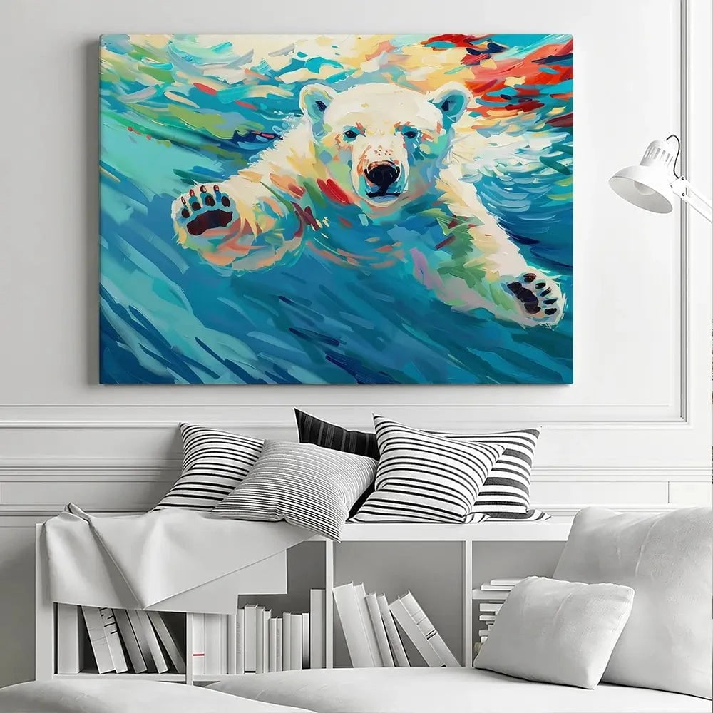 Polar Bear Canvas Print Polar Bear Canvas Print wall art product David Alexander Elder