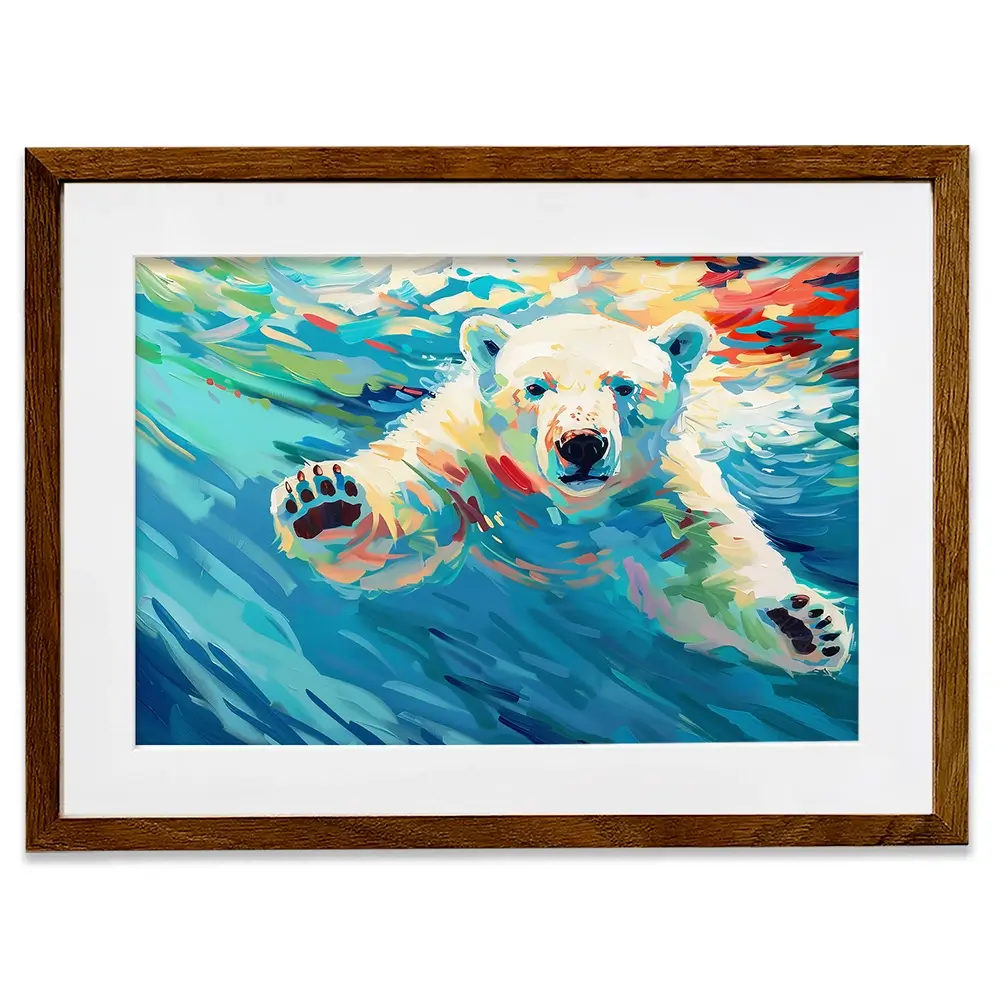 Polar Bear Framed Art Print Polar Bear Framed Art Print wall art product David Alexander Elder