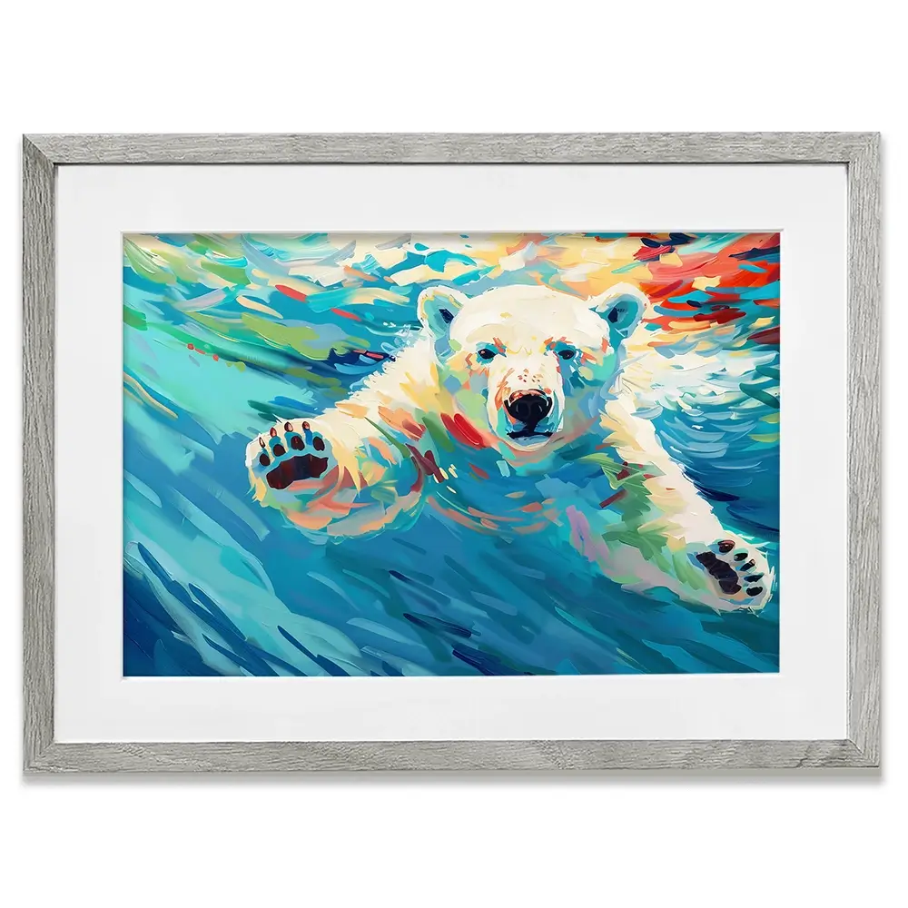 Polar Bear Framed Art Print Polar Bear Framed Art Print wall art product David Alexander Elder