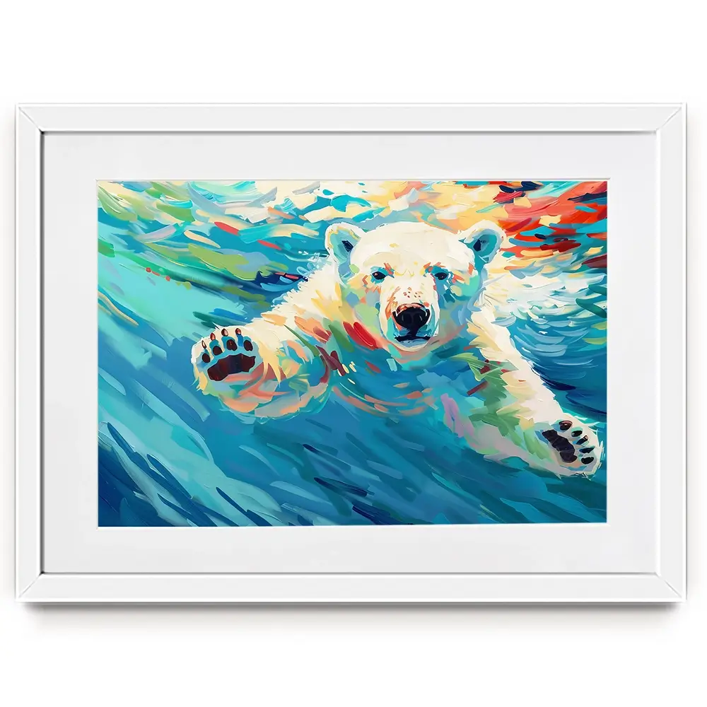 Polar Bear Framed Art Print Polar Bear Framed Art Print wall art product David Alexander Elder