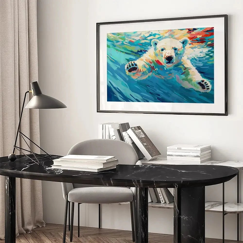 Polar Bear Framed Art Print Polar Bear Framed Art Print wall art product David Alexander Elder