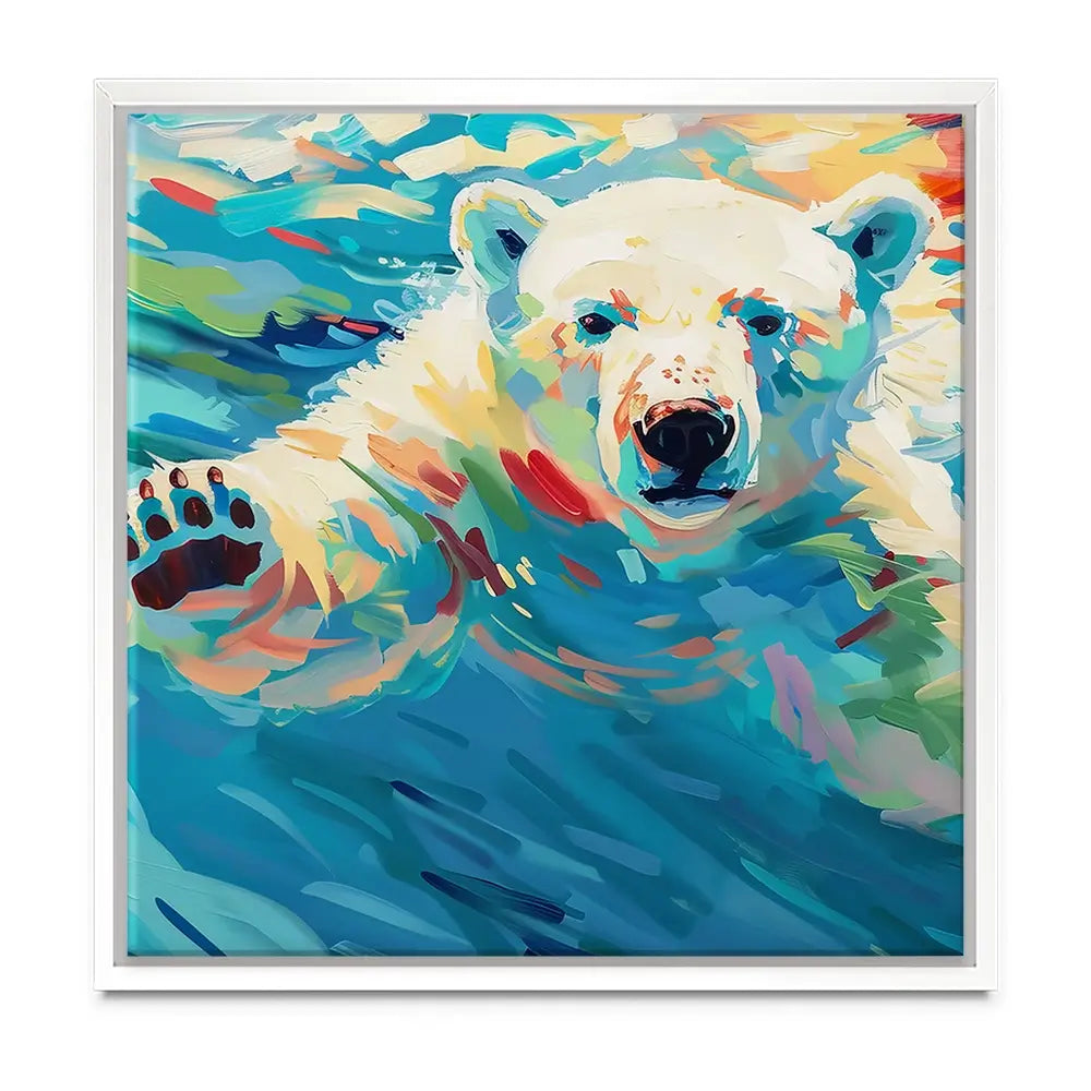 Polar Bear Oversized Canvas Print Polar Bear Oversized Canvas Print wall art product David Alexander Elder