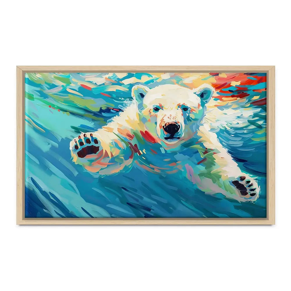 Polar Bear Oversized Canvas Print Polar Bear Oversized Canvas Print wall art product David Alexander Elder