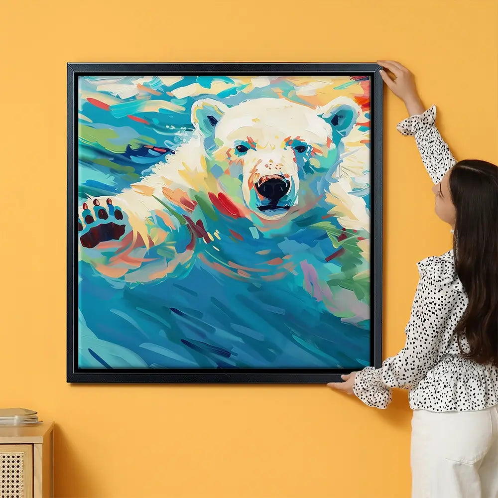 Polar Bear Oversized Canvas Print Polar Bear Oversized Canvas Print wall art product David Alexander Elder