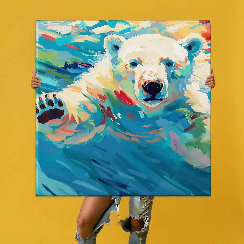 Polar Bear Oversized Canvas Print Polar Bear Oversized Canvas Print wall art product David Alexander Elder