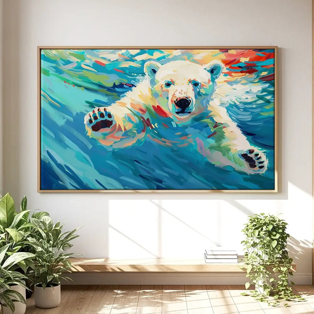 Polar Bear Oversized Canvas Print Polar Bear Oversized Canvas Print wall art product David Alexander Elder