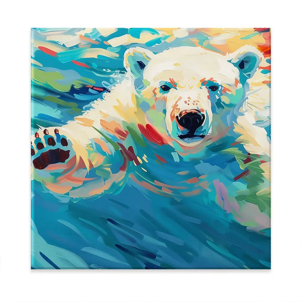 Polar Bear Oversized Canvas Print Polar Bear Oversized Canvas Print wall art product David Alexander Elder