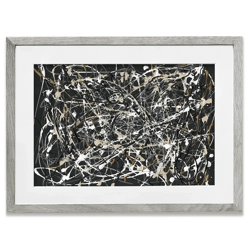 Pollack Homage Framed Art Print Pollack Homage Framed Art Print wall art product Michael Willett