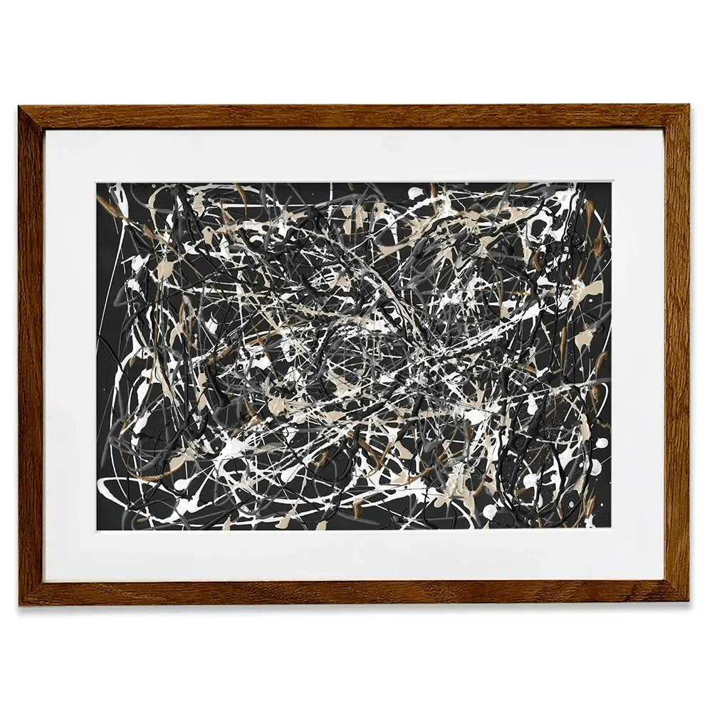 Pollack Homage Framed Art Print Pollack Homage Framed Art Print wall art product Michael Willett
