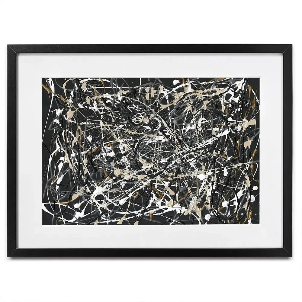 Pollack Homage Framed Art Print Pollack Homage Framed Art Print wall art product Michael Willett