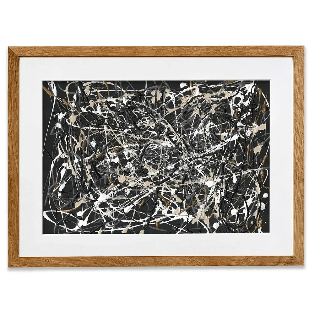 Pollack Homage Framed Art Print Pollack Homage Framed Art Print wall art product Michael Willett