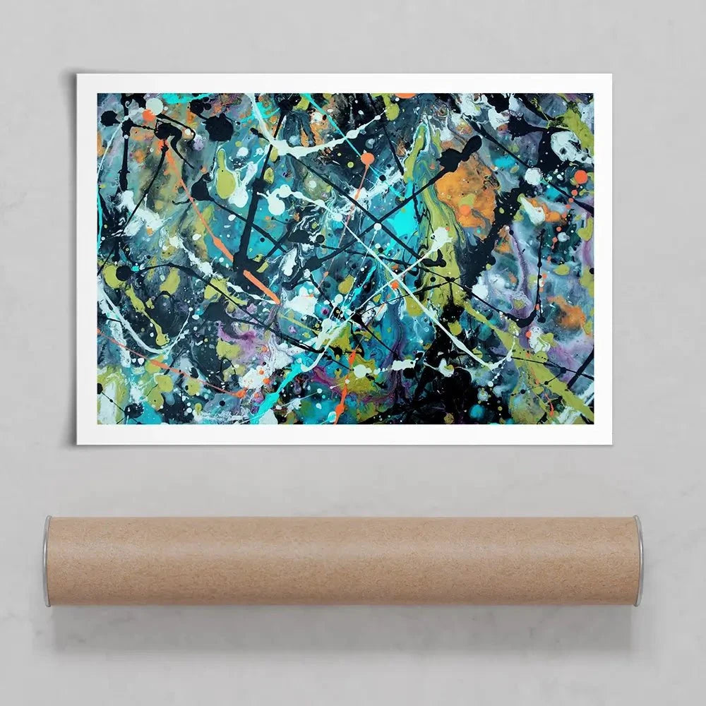 Pollock Style 2 Art Print Pollock Style 2 Art Print wall art product vector owl / Shutterstock