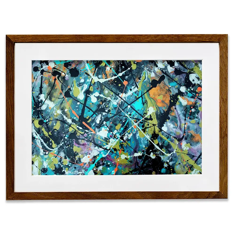 Pollock Style 2 Framed Art Print Pollock Style 2 Framed Art Print wall art product vector owl / Shutterstock