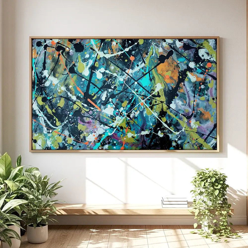 Pollock Style 2 Oversized Canvas Print Pollock Style 2 Oversized Canvas Print wall art product Art Print Shop