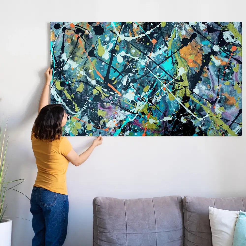 Pollock Style 2 Oversized Canvas Print Pollock Style 2 Oversized Canvas Print wall art product Art Print Shop