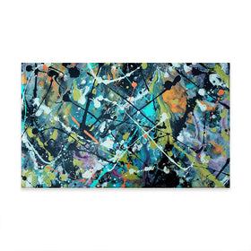 Pollock Style 2 Oversized Canvas Print Pollock Style 2 Oversized Canvas Print wall art product Art Print Shop
