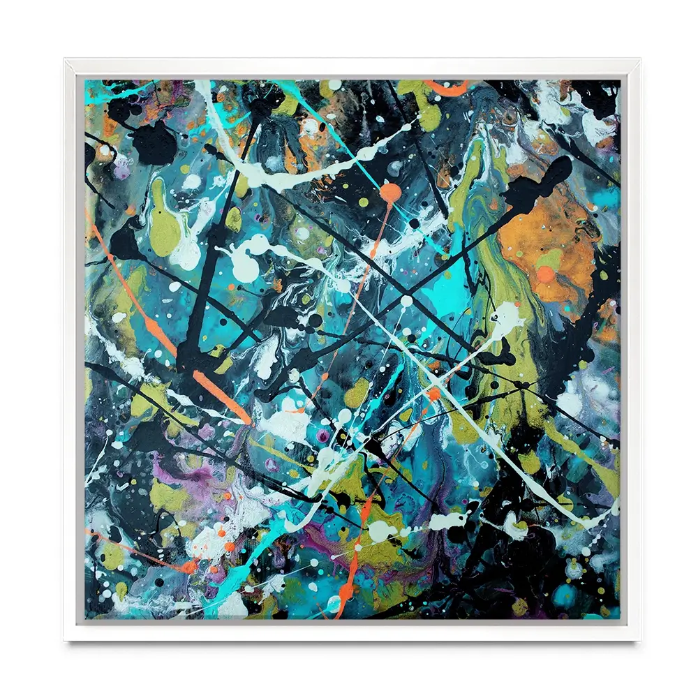 Pollock Style 2 Square Canvas Print Pollock Style 2 Square Canvas Print wall art product vector owl / Shutterstock