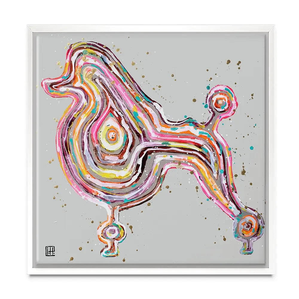 Poodle Square Canvas Print Poodle Square Canvas Print wall art product Studio Paint-Ing