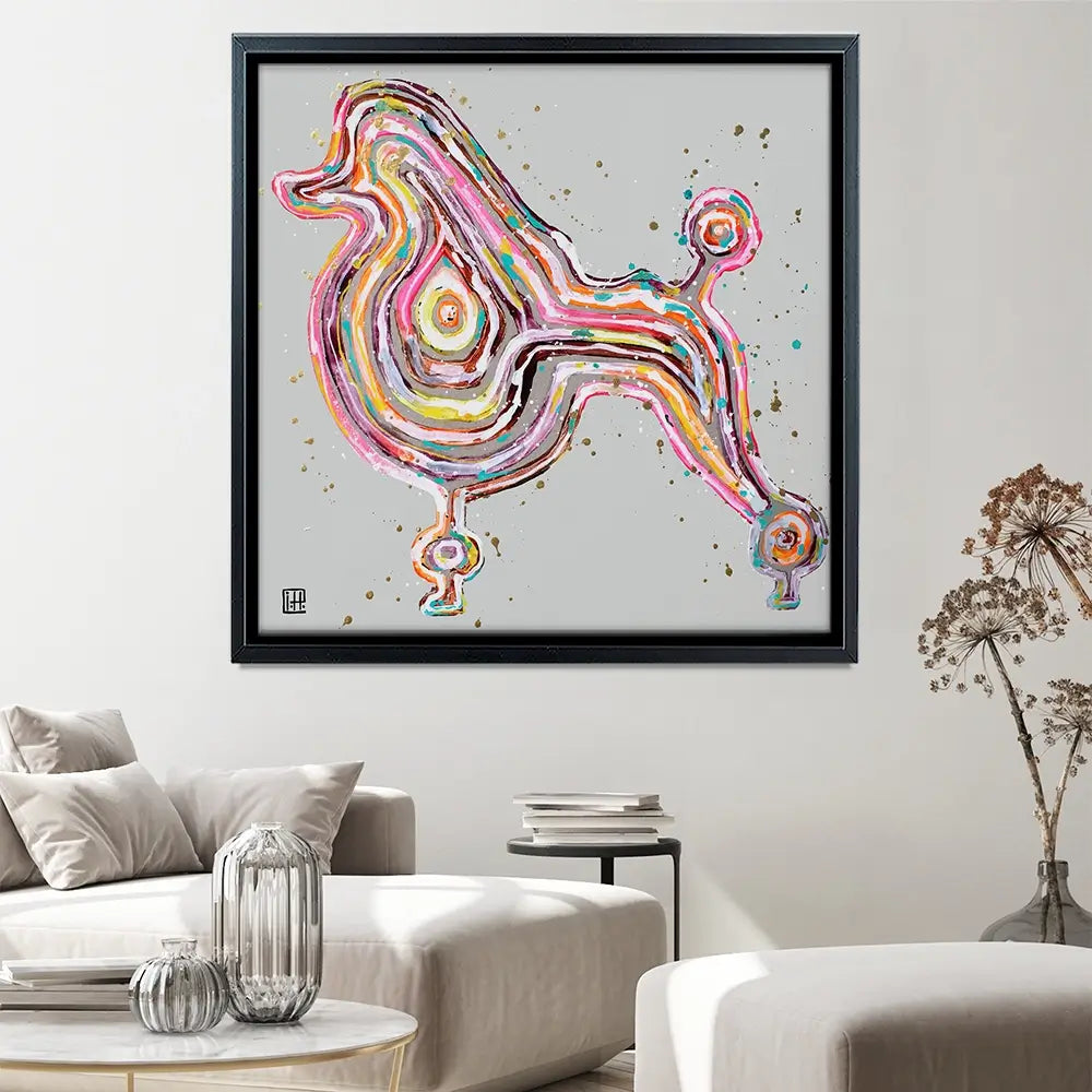 Poodle Square Canvas Print Poodle Square Canvas Print wall art product Studio Paint-Ing