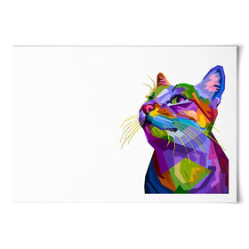 Pop Art Cat Art Print Pop Art Cat Art Print wall art product rainbow zoo / Shutterstock