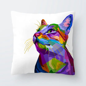 Pop Art Cat Cushion Pop Art Cat Cushion wall art product Art Print Shop