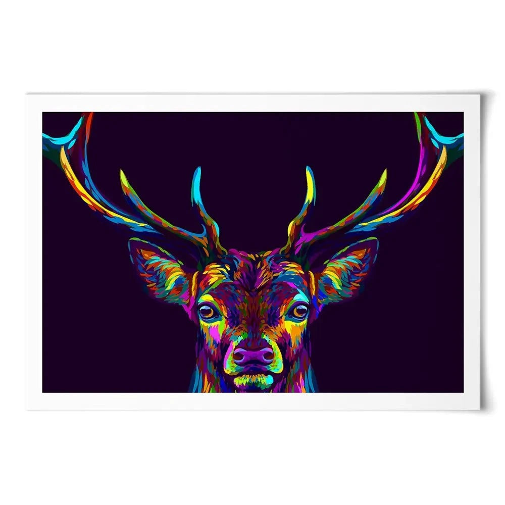 Pop Art Deer Art Print Pop Art Deer Art Print wall art product AnastasiaOsipova / Shutterstock