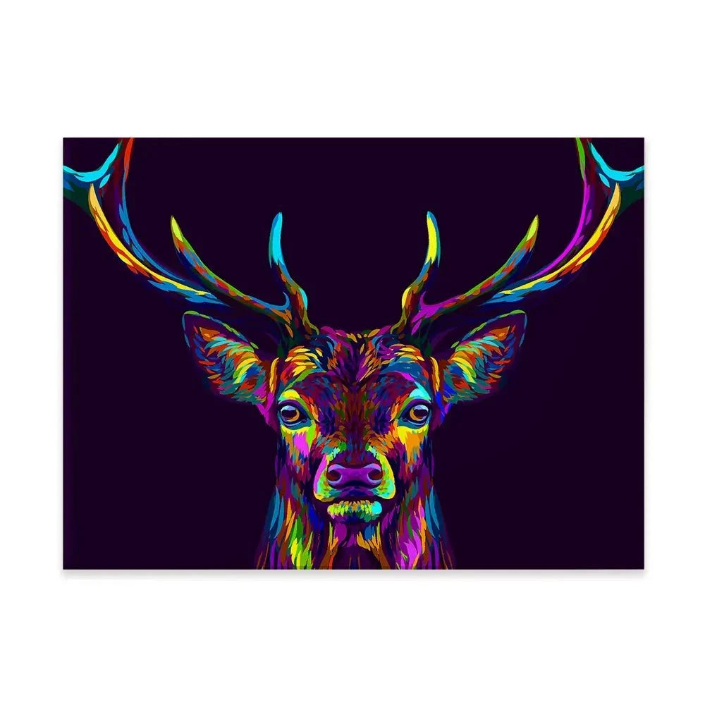 Pop Art Deer Canvas Print Pop Art Deer Canvas Print wall art product AnastasiaOsipova / Shutterstock