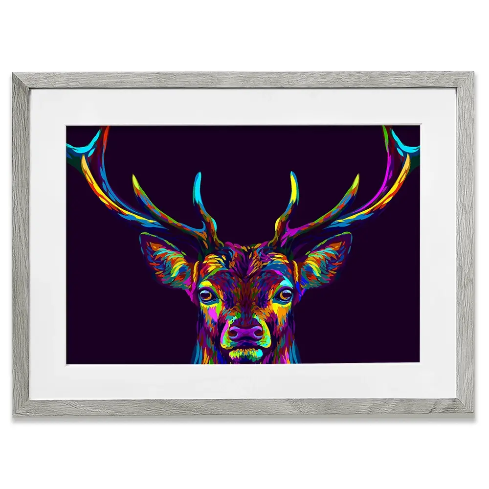 Pop Art Deer Framed Art Print Pop Art Deer Framed Art Print wall art product AnastasiaOsipova / Shutterstock
