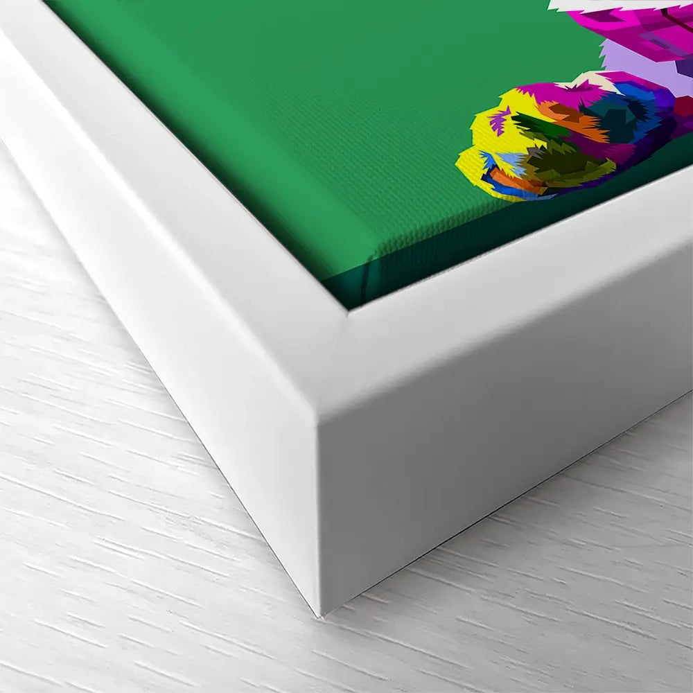 Pop Art Frenchie Square Canvas Print Pop Art Frenchie Square Canvas Print wall art product rainbow zoo / Shutterstock