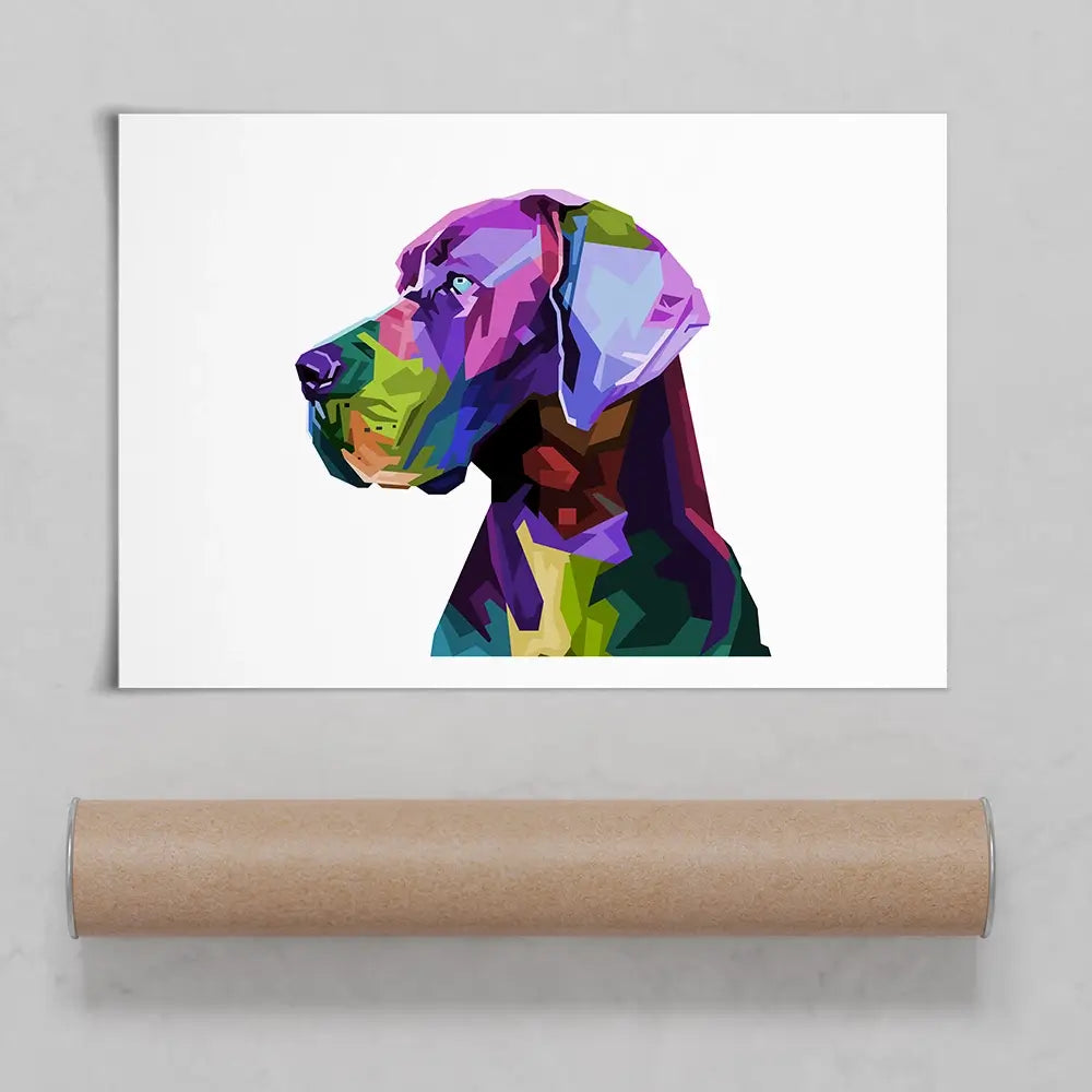 Pop Art Great Dane Art Print Pop Art Great Dane Art Print wall art product rainbow zoo / Shutterstock