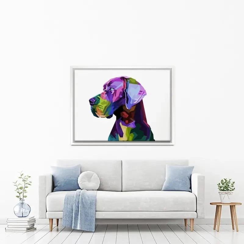Pop Art Great Dane Canvas Print Pop Art Great Dane Canvas Print wall art product rainbow zoo / Shutterstock
