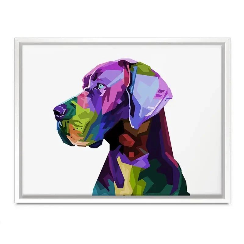 Pop Art Great Dane Canvas Print Pop Art Great Dane Canvas Print wall art product rainbow zoo / Shutterstock