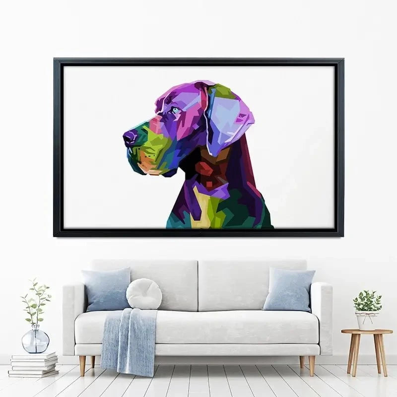 Pop Art Great Dane Canvas Print Pop Art Great Dane Canvas Print wall art product rainbow zoo / Shutterstock