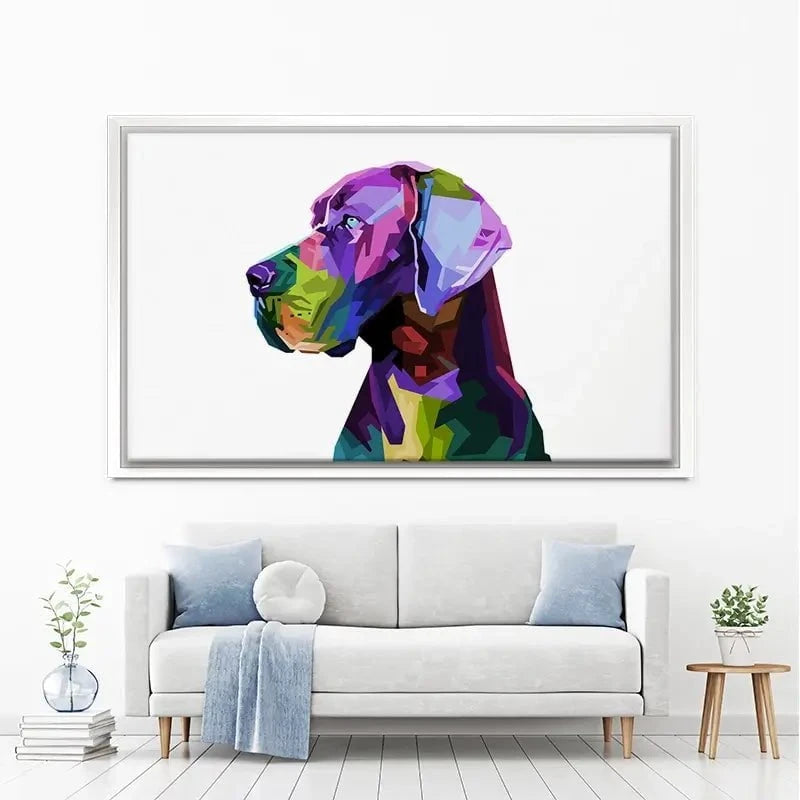 Pop Art Great Dane Canvas Print Pop Art Great Dane Canvas Print wall art product rainbow zoo / Shutterstock