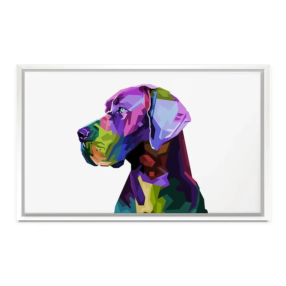 Pop Art Great Dane Canvas Print Pop Art Great Dane Canvas Print wall art product rainbow zoo / Shutterstock