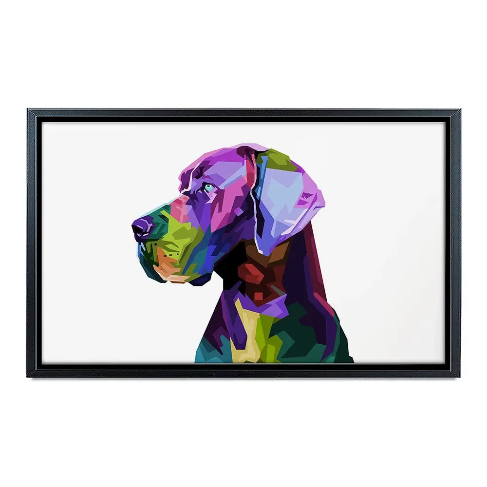 Pop Art Great Dane Canvas Print Pop Art Great Dane Canvas Print wall art product rainbow zoo / Shutterstock