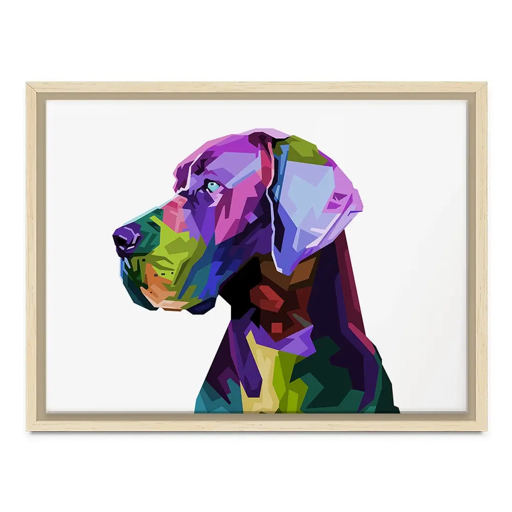 Pop Art Great Dane Canvas Print Pop Art Great Dane Canvas Print wall art product rainbow zoo / Shutterstock