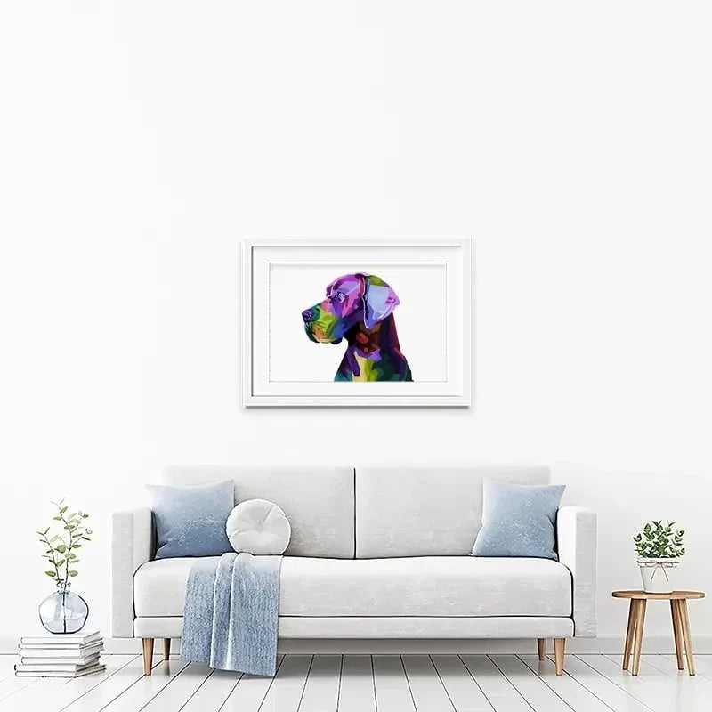 Pop Art Great Dane Framed Art Print Pop Art Great Dane Framed Art Print wall art product rainbow zoo / Shutterstock