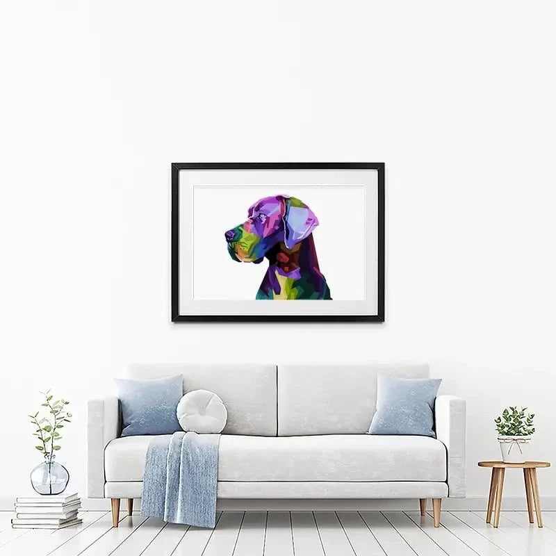 Pop Art Great Dane Framed Art Print Pop Art Great Dane Framed Art Print wall art product rainbow zoo / Shutterstock