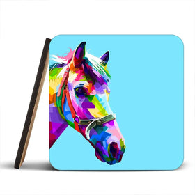 Pop Art Horse Coaster Set Rainbow Soul Tree Coaster Set | Rainbow Soul Tree Art Coasters wall art product rainbow zoo / Shutterstock