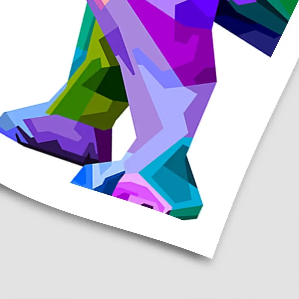 Pop Art Rhinoceros Art Print Pop Art Rhinoceros Art Print wall art product rainbow zoo / Shutterstock
