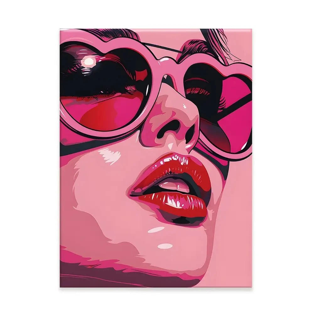 Pop Of Pink Canvas Print Pop Of Pink Canvas Print wall art product Art Print Shop