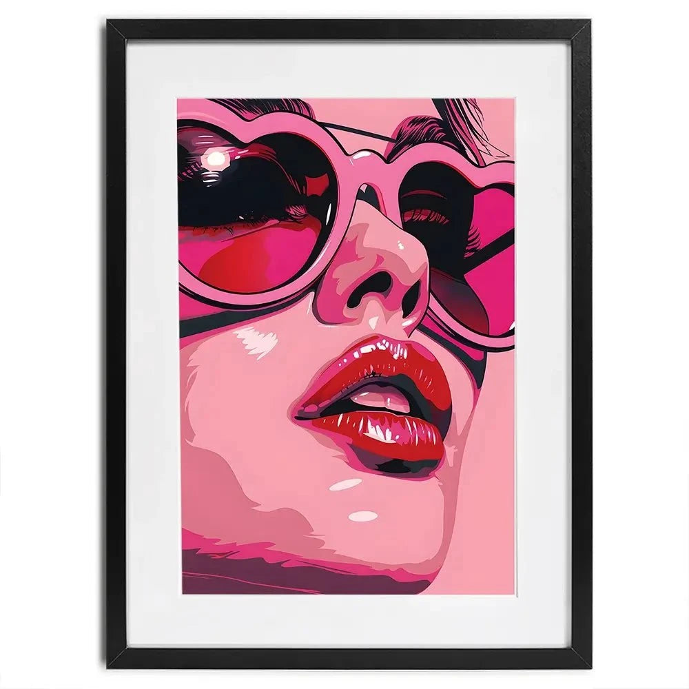 Pop Of Pink Framed Art Print Pop Of Pink Framed Art Print wall art product Art Print Shop