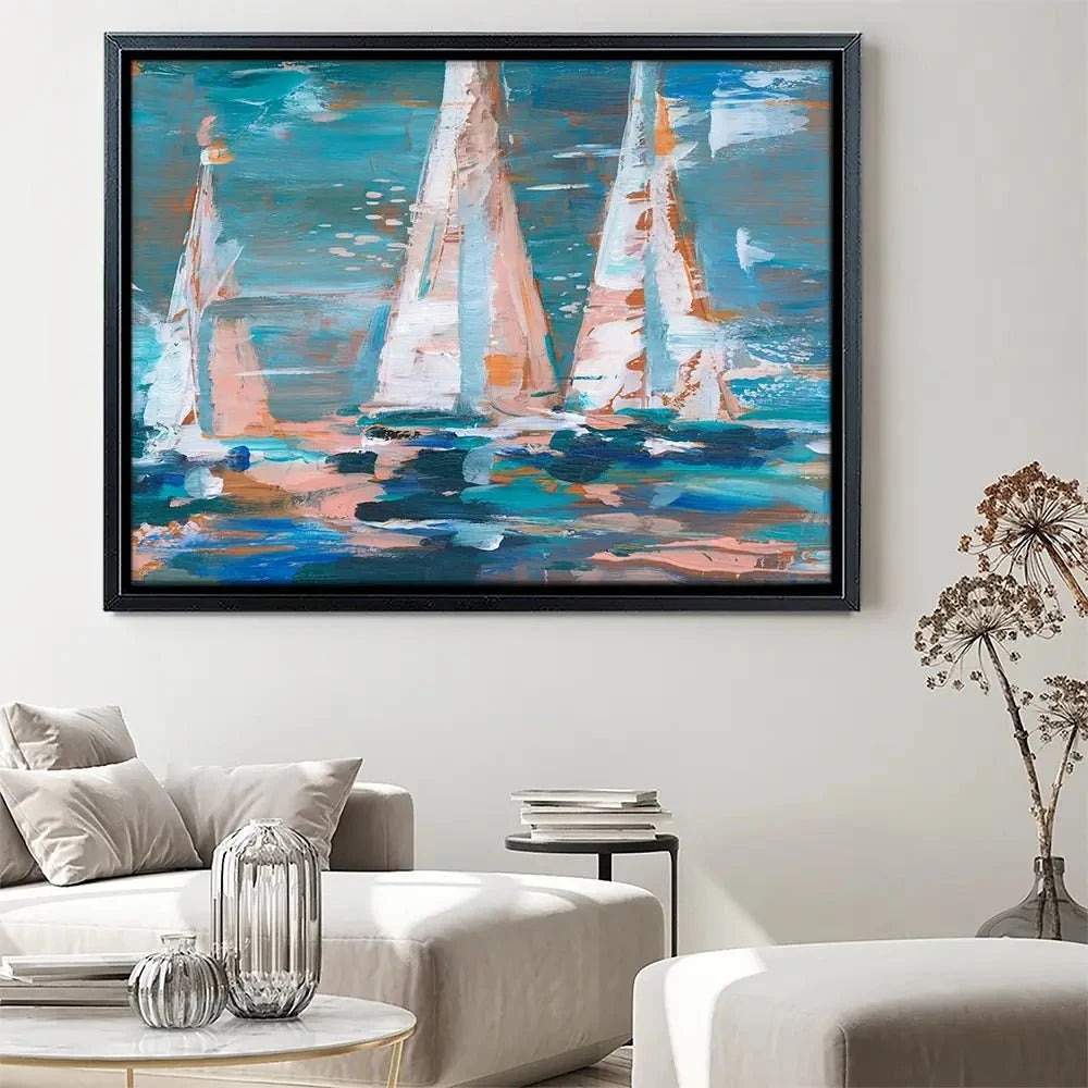 Pop Regatta 2 Canvas Print Pop Regatta 2 Canvas Print wall art product Ethan Harper
