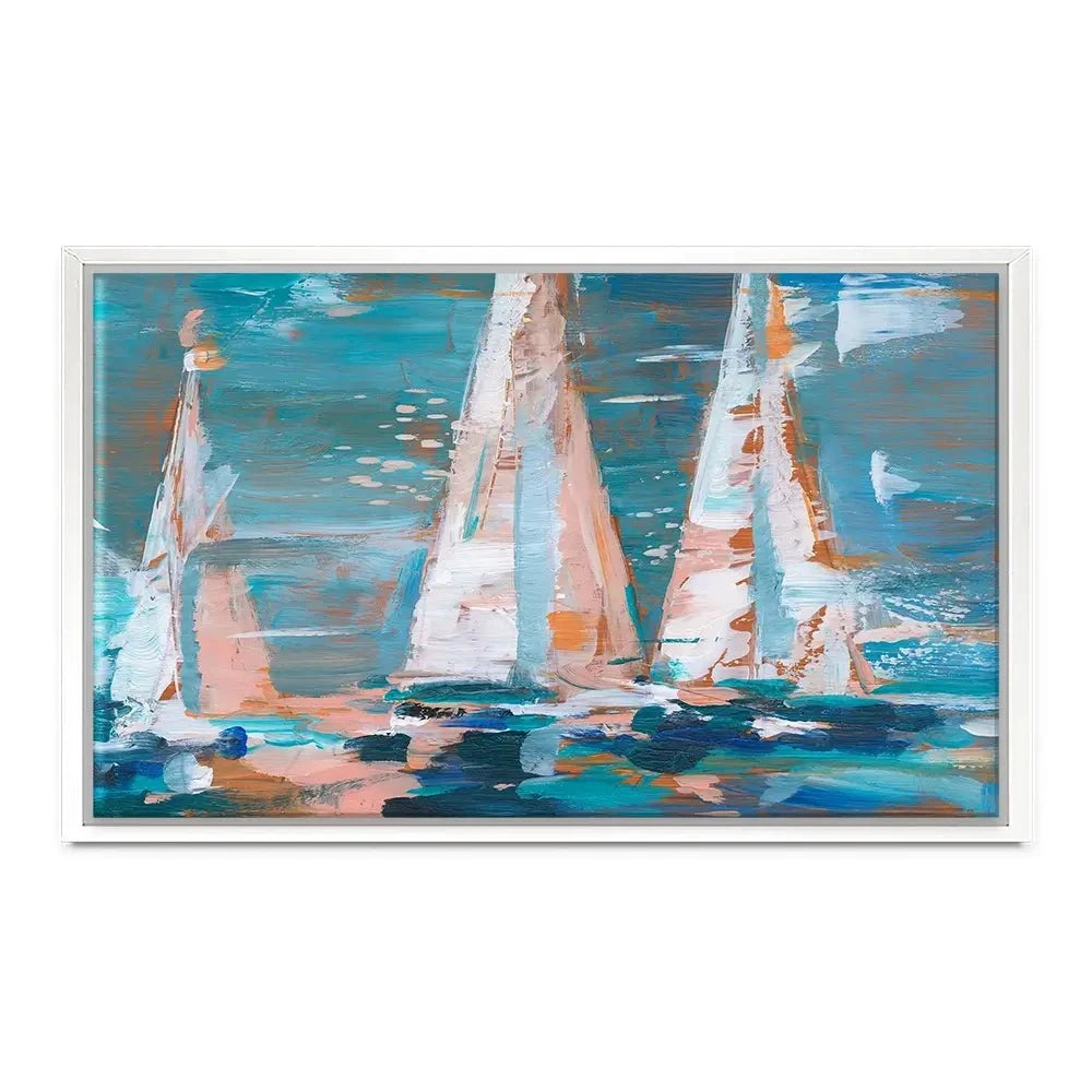 Pop Regatta 2 Canvas Print Pop Regatta 2 Canvas Print wall art product Ethan Harper