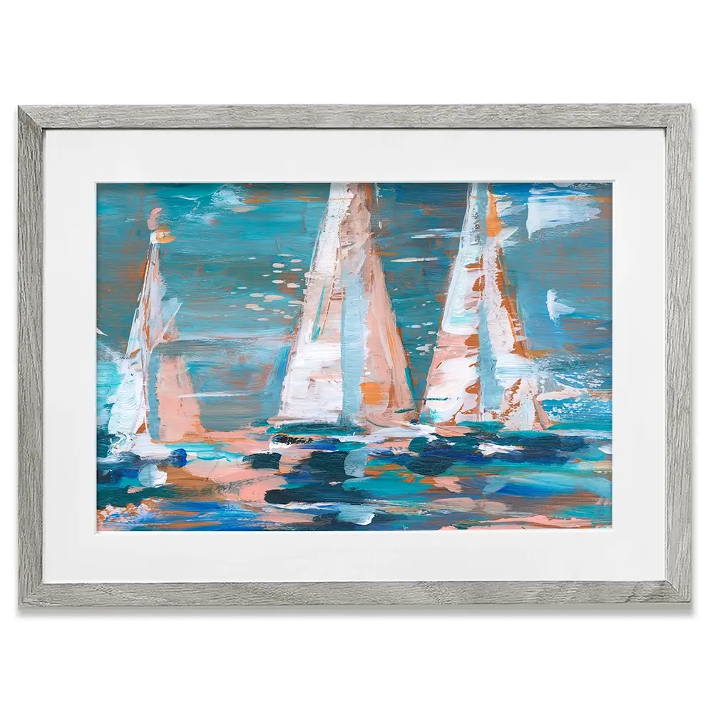 Pop Regatta 2 Framed Art Print Pop Regatta 2 Framed Art Print wall art product Ethan Harper